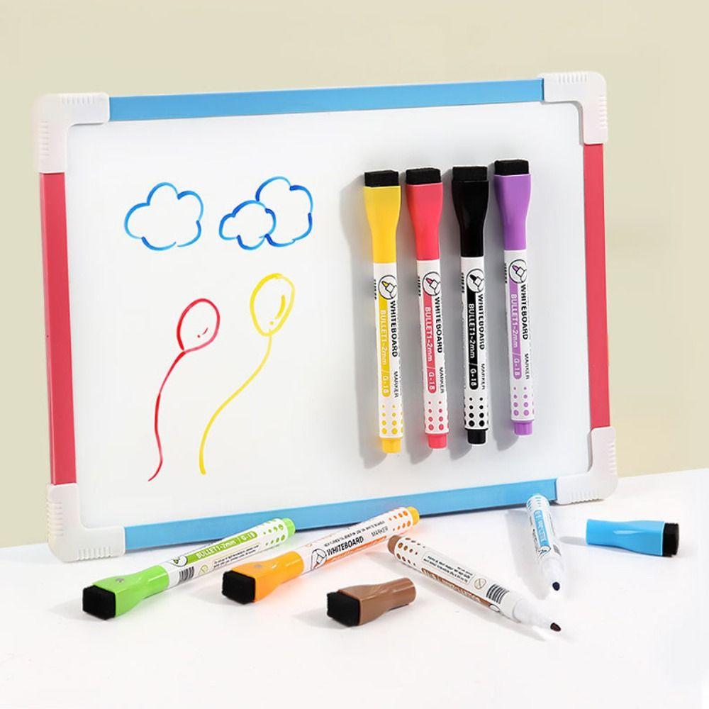 Erasable Multi-Color Magnetic Whiteboard Marker Art Marker Pen For Whiteboard Graffiti Manga Art Drawing Pen For School Office