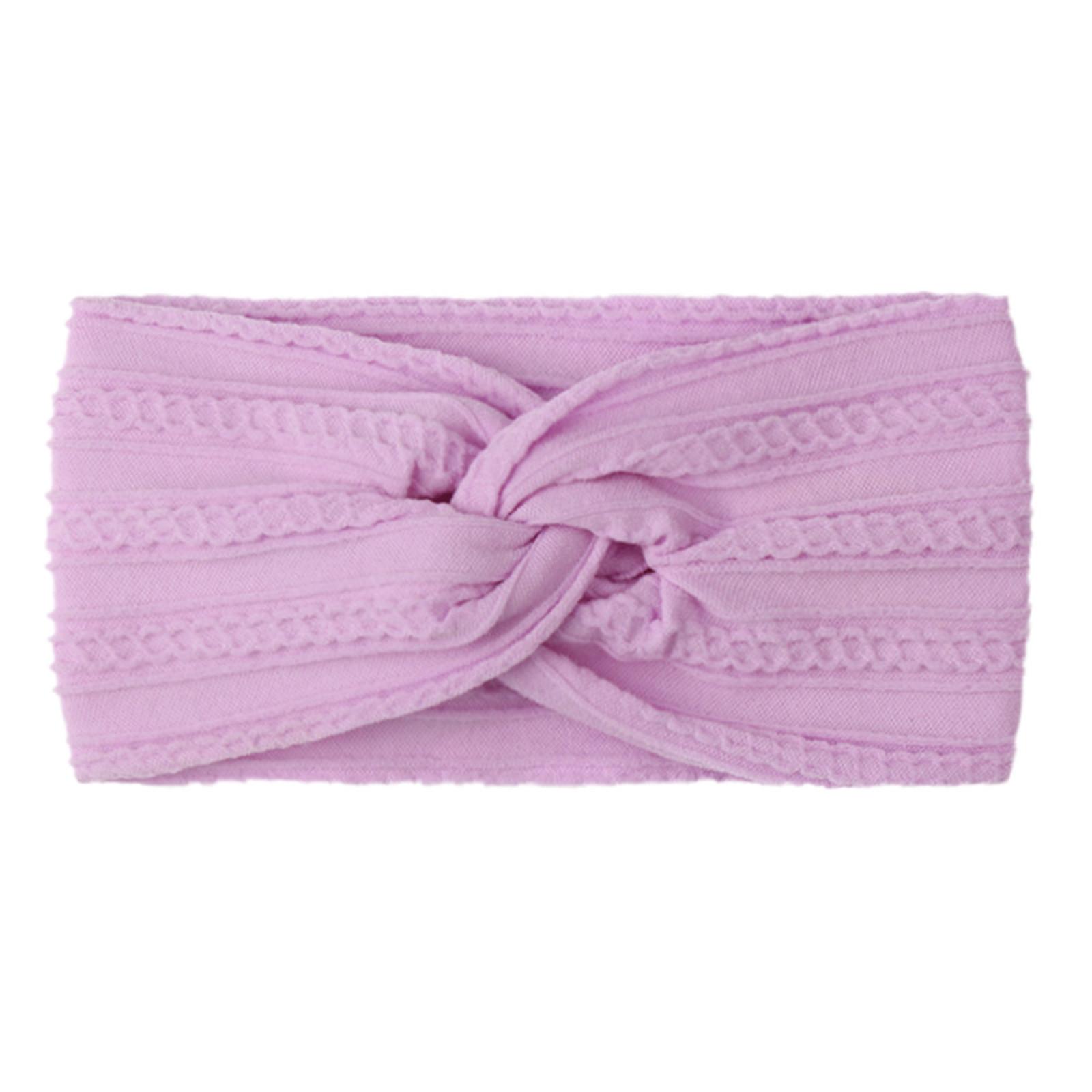 

Детские нейлоновые повязки на голову, резинки для волос с бантом, аксессуары для волос для маленьких девочек, новорожденных, детей ясельного возраста One Size фиолетовый