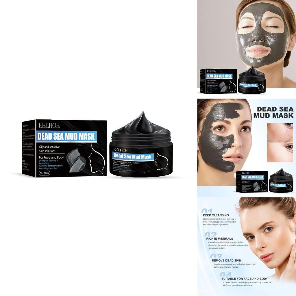 Eelhoe Dead Sea Mud Cleansing Mask Hydrating Deep Cleanser For Pores And Blackheads
