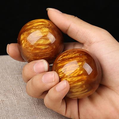 2pc Massage Handball Health 5cm Fitness Health Ball Natural Resin Hand Meditation Exercise Stress Relief Balls Hand Relaxation
