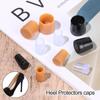 1 pair New Wearable Non-slip Antislip High Heeler Heel Stoppers Silencer Heel Protector Round Shape