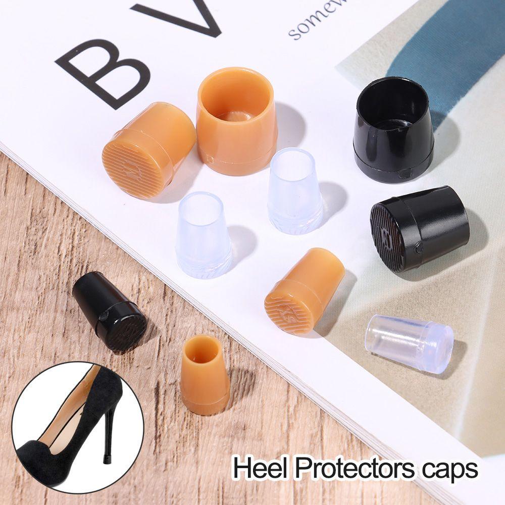 1 pair New Wearable Non-slip Antislip High Heeler Heel Stoppers Silencer Heel Protector Round Shape