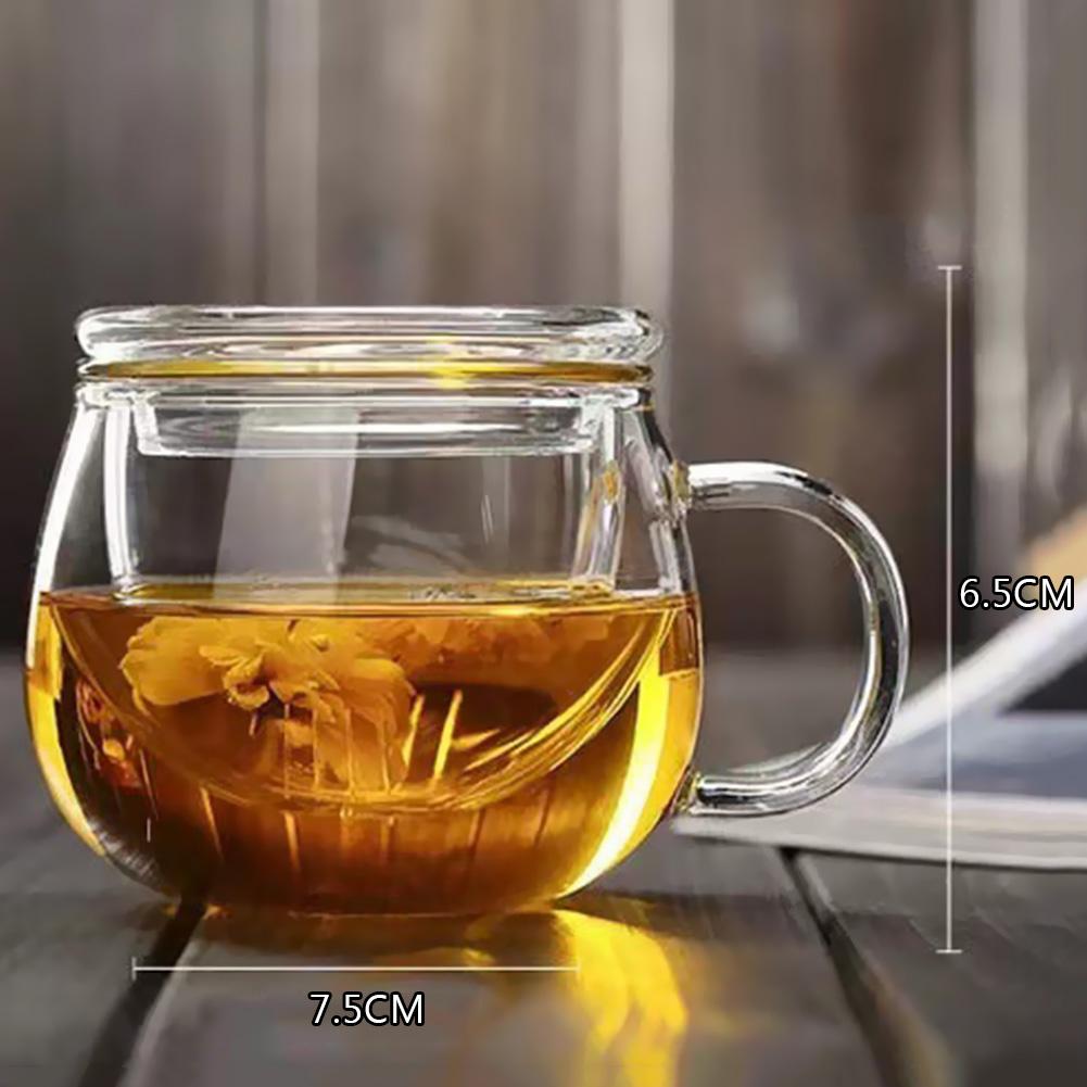High Borosilicate Glass Cup Cup With Strainer Glass For Make Coffee