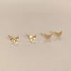 14K Mini Crescent Moon Earrings (2 Types)