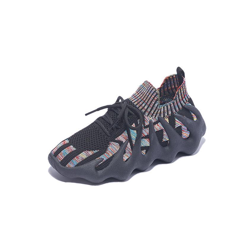 ins breathable socks shoes spring new flying woven running casual shoes street shot