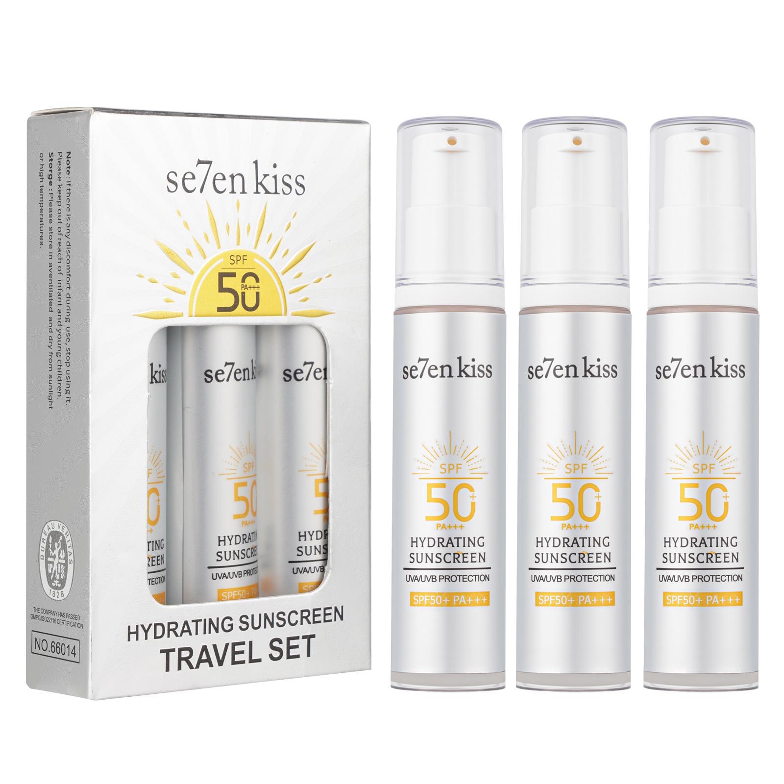 Se7enKiss Whitening Sunscreen: Anti-UV, Waterproof, Sweatproof, High Protection. Sunscreen Lotion 66014