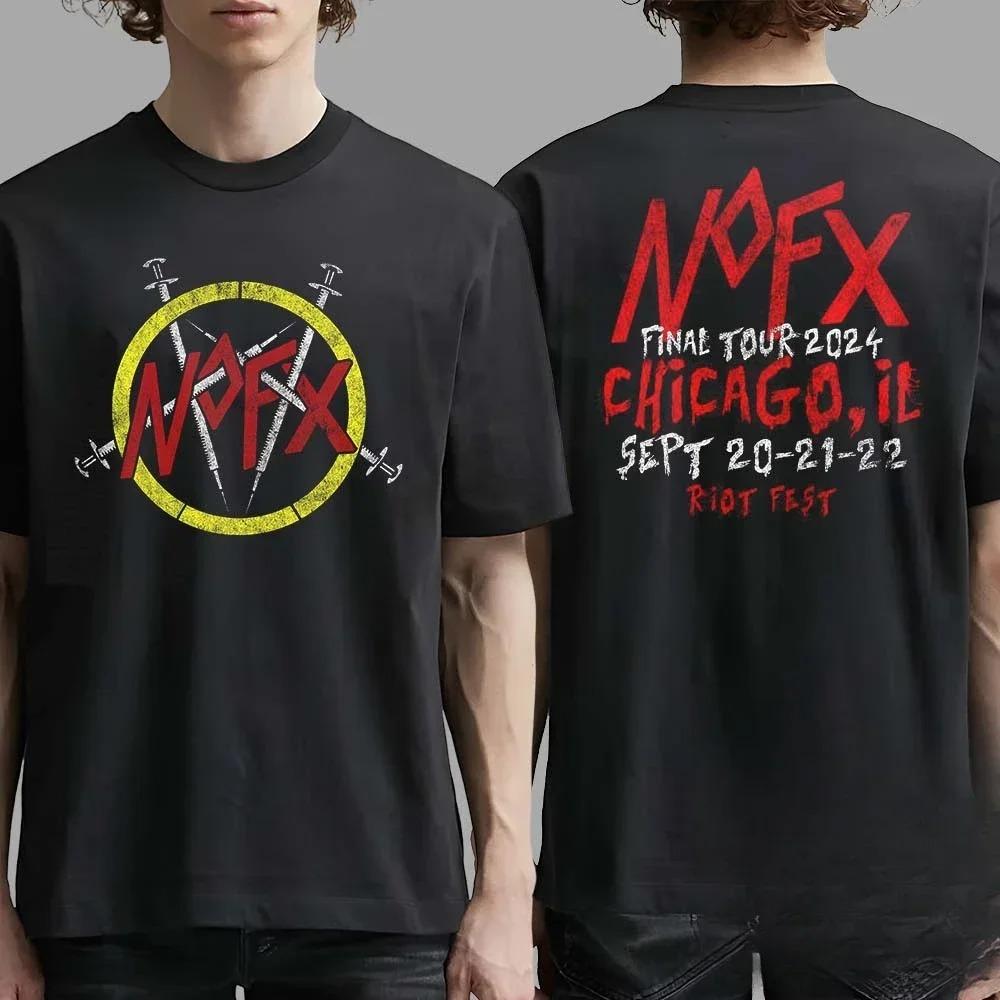 2026 Men Women Fans Essentials Short Sleeve Tops Fashion Brand Summer Casual Daily Tee NOFX Rock Band Graphic Cotton T-shirt Unisex