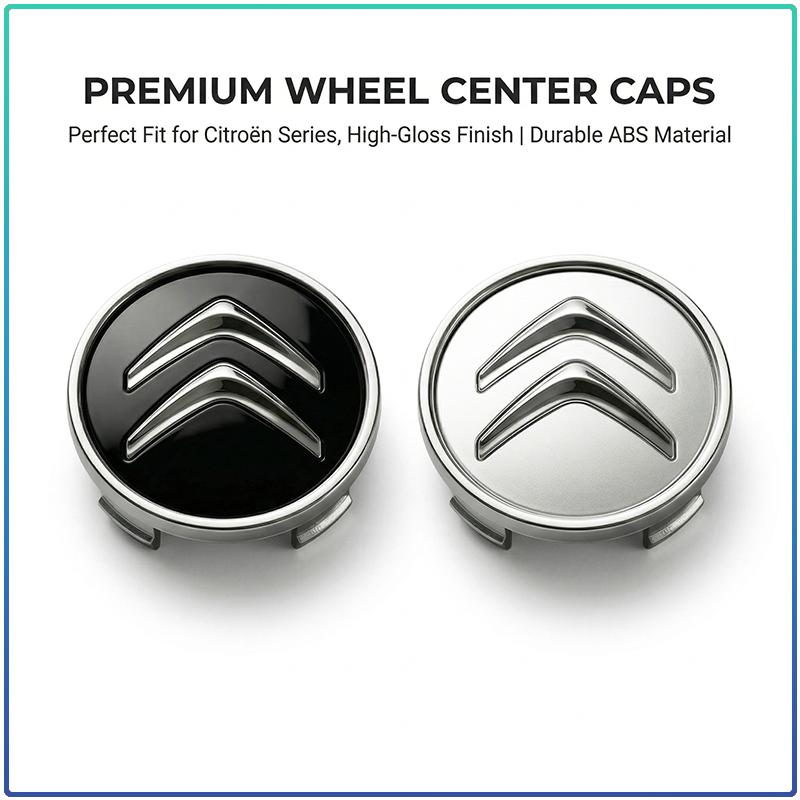 4Pcs 60MM Car Wheel Center Hub Cap Tire Rim Cover Decoration For Citroen C1 C2 C3 C4 C4L C5 C6 C8 DS3 DS4 DS5 DS6 LS Berlingo Picasso c elysee