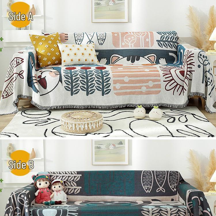 Nordic Summer Universal Sofa Cover Blanket for All Seasons