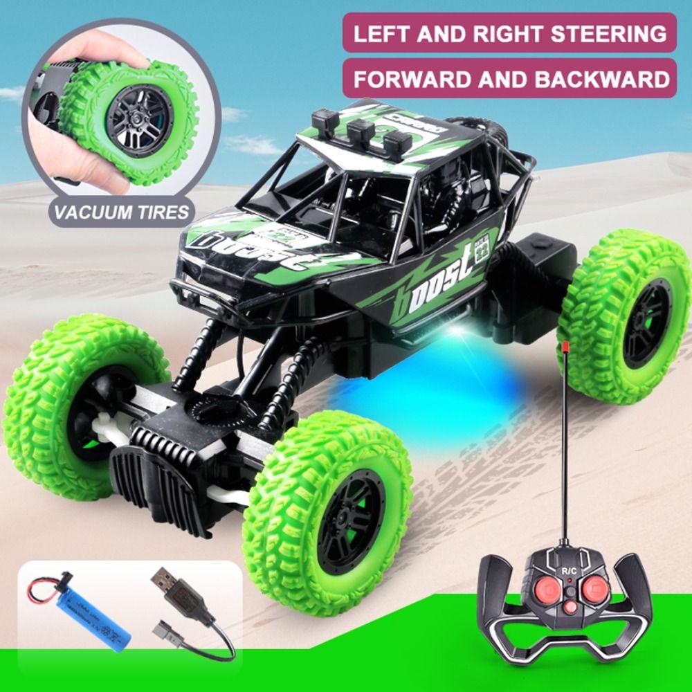 Rechargeable Remote Control Toys Cars Rubber Wheels Off-Road Toy Car  Children