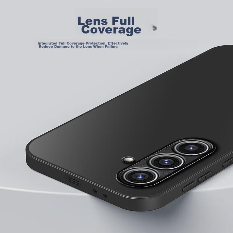 Phone Case for Samsung S24, SAMSUNG Galaxy S24 Protective Cover, Frosted Full Coverage Ultra-Thin Shockproof Anti-Fingerprint Case - Graphite Black