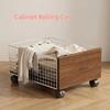 Large Capacity Rolling Storage Basket with Wheels Movable Laundry Hamper Laundry Basket  Bedroom