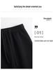 Slimming Draped Black Midi Skirt - Spring/Summer 2026 Collection, Elastic Waist, Casual Fit