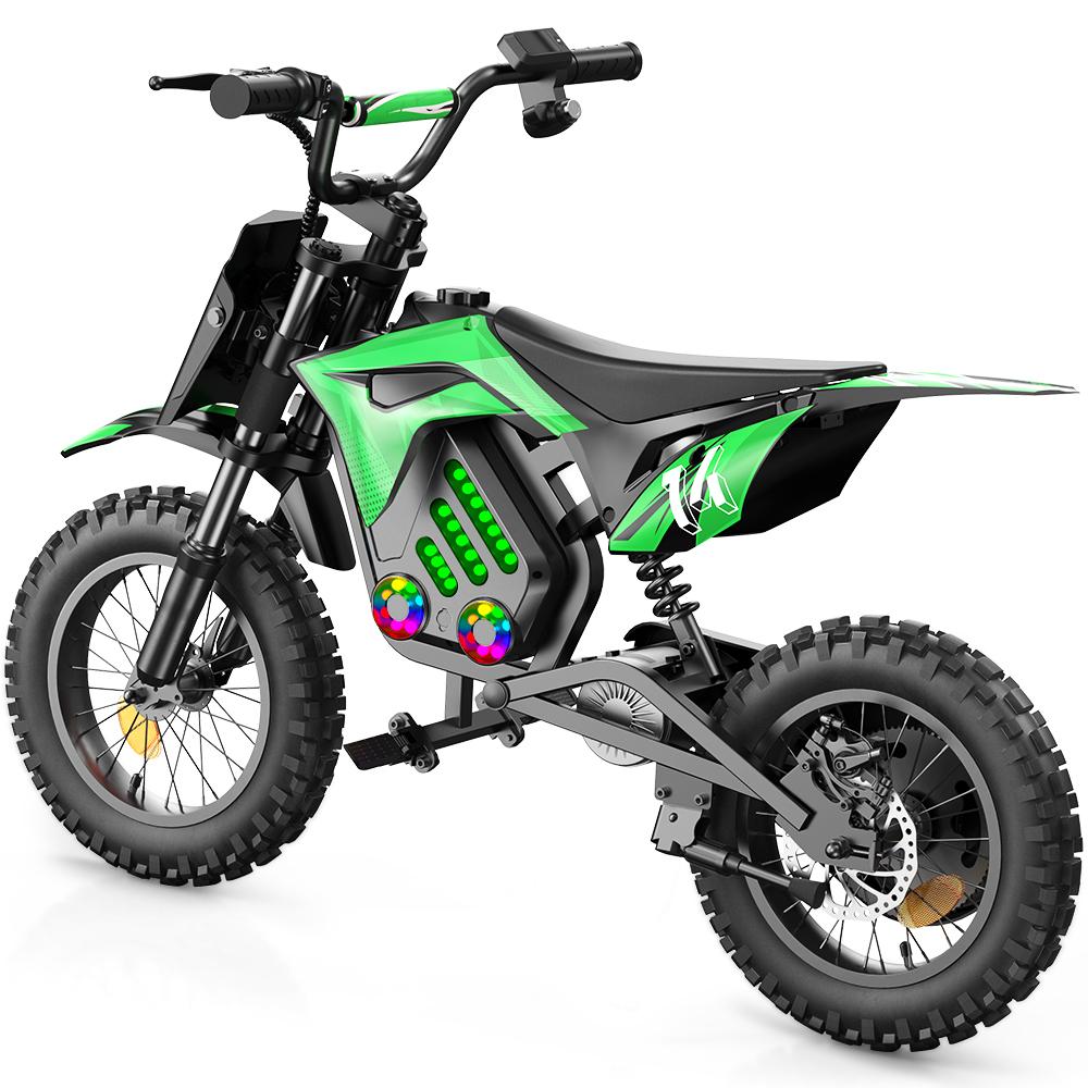 iScooter A14 Children's Electric Motorcycle 36V5.2Ah Battery 500W Motor 14 Inch Tires With Front And Rear Dual Shock Absorption