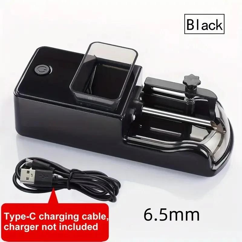 Automatic Triple Size Electric Cigarette Rolling Machine, 8.0/6.5/5.5mm Adjustable High Power Roller for Home Use