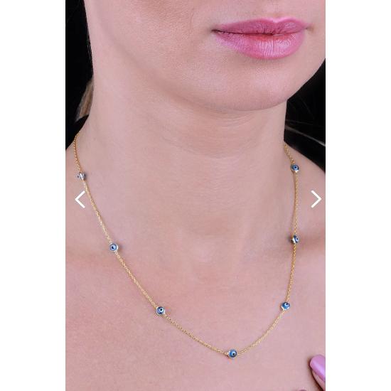 

Срібло, золото, позолота, скляне намисто Evil Eye