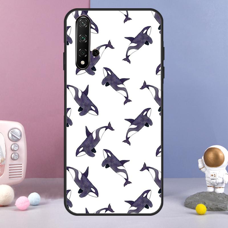 Orcas Whale For Huawei Nova 5T 9 10 SE 7i 8i 11i 12i Y60 Y61 Y70 Y72 Y73 Y90 Y91 P20 P30 P40 Lite Case