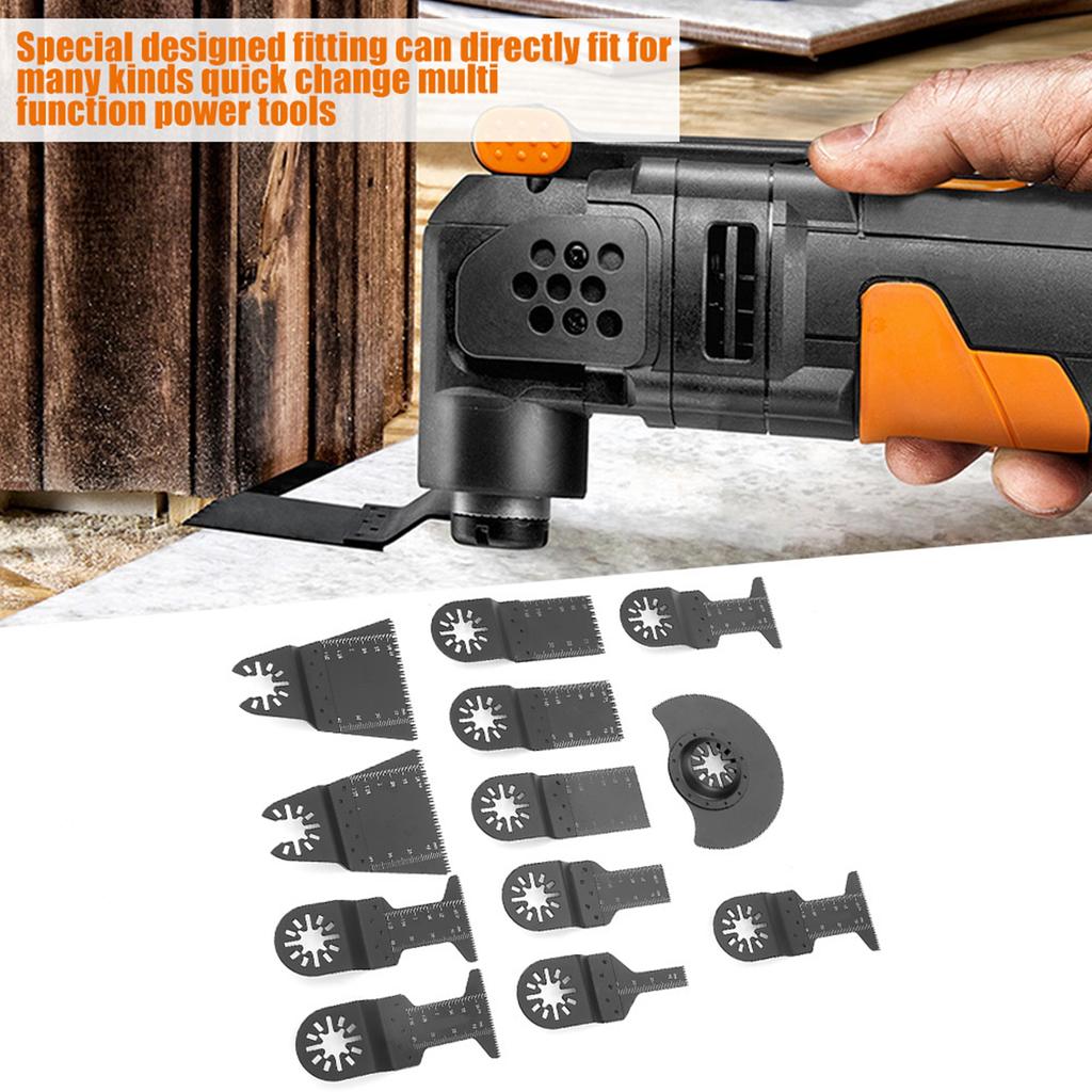 12ks Standardních oscilačních pilových listů pro multifunkční nářadí, řezačky pro elektrické nářadí
