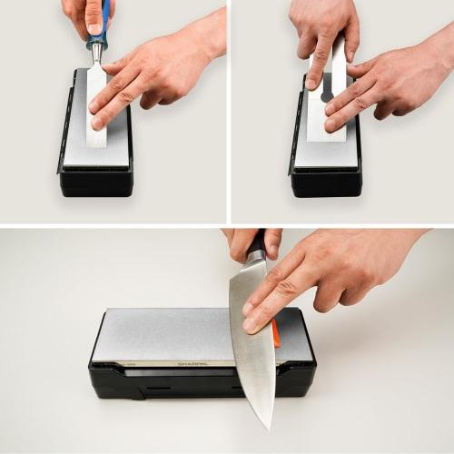 SHARPAL 162N Whetstone Set, Double-Sided Diamond Whetstone for Knife Sharpening, Axe Sharpening, and Scissors, with a 325# Rough Sharpening Surface an