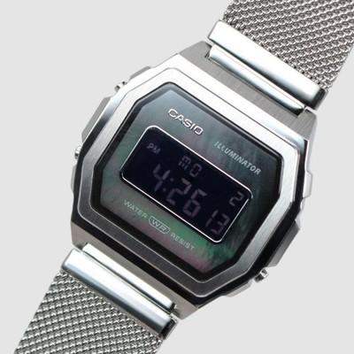 CASIO STANDARD PREMIUM Series A1000M-1BJF Unisex Digital Watch Stainless Japan