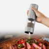 Automatic Salt Pepper Mill Adjustable Coarseness Electric Spice Mill LED Light Spice Seasoning Bottle BBQ Accessories