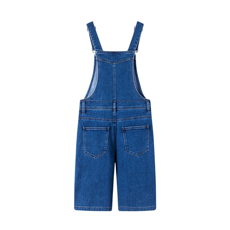 Navigare Women's Casual Denim Overalls Shorts