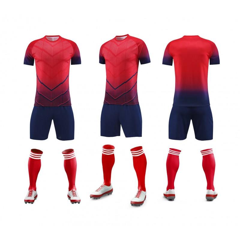 Factory Adult Children's Football Uniform Loose Quick-drying Youth Training Camp Set Customization