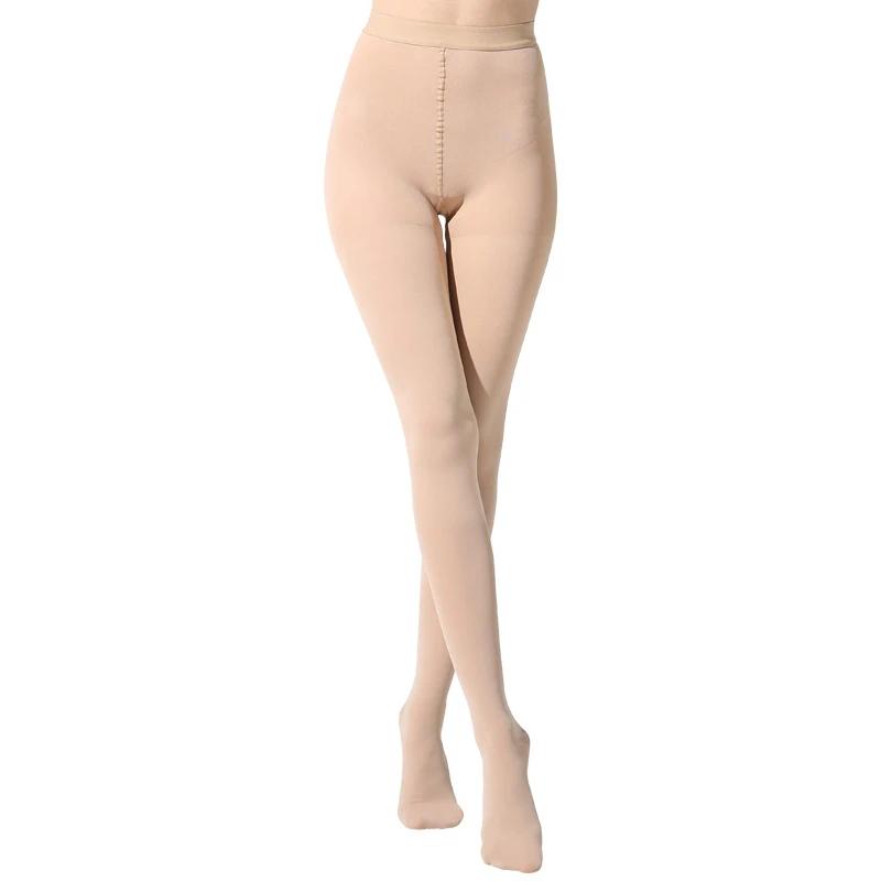 

1 пара медицинских компрессионных чулок 23-32 мм рт. ст. эластичные чулки для ухода за варикозным расширением вен, медицинские с градиентным давлением, уменьшают отеки XXL