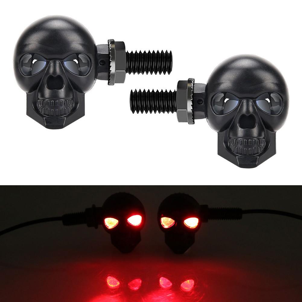 Fog Light Signal Motorcycle LED Lights Skull Shape Lights Wide Compatibility