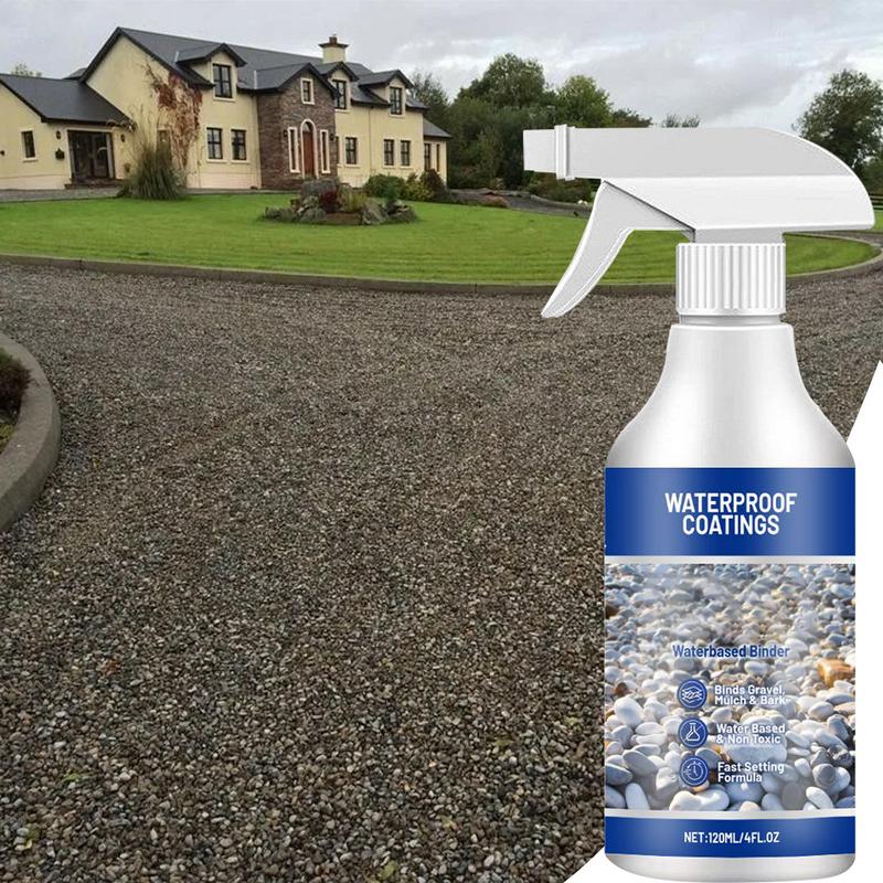 120ml Rock Glue For Pea Gravel Landscape Rock Glue Sealer Adhesive Waterproof Fast Drying Spray Outdoor Yard Gravel Binder