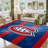 Montreal Canadiens Design Crystal Velvet Rug Soft Decorative Mat for Bedroom Entrance
