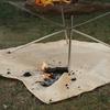 Barbecue Fire Protection Pit Mat Camping Picnic Barbecue Mat High Temperature Ironing Fire Retardant Carpet Outdoor Indoor