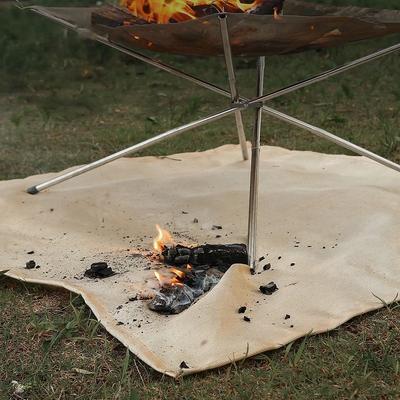 Barbecue Protection Contre le Feu Tapis de Foyer Camping Pique-nique Tapis de Barbecue Haute Température Repassage Ignifuge Tapis Extérieur Intérieur