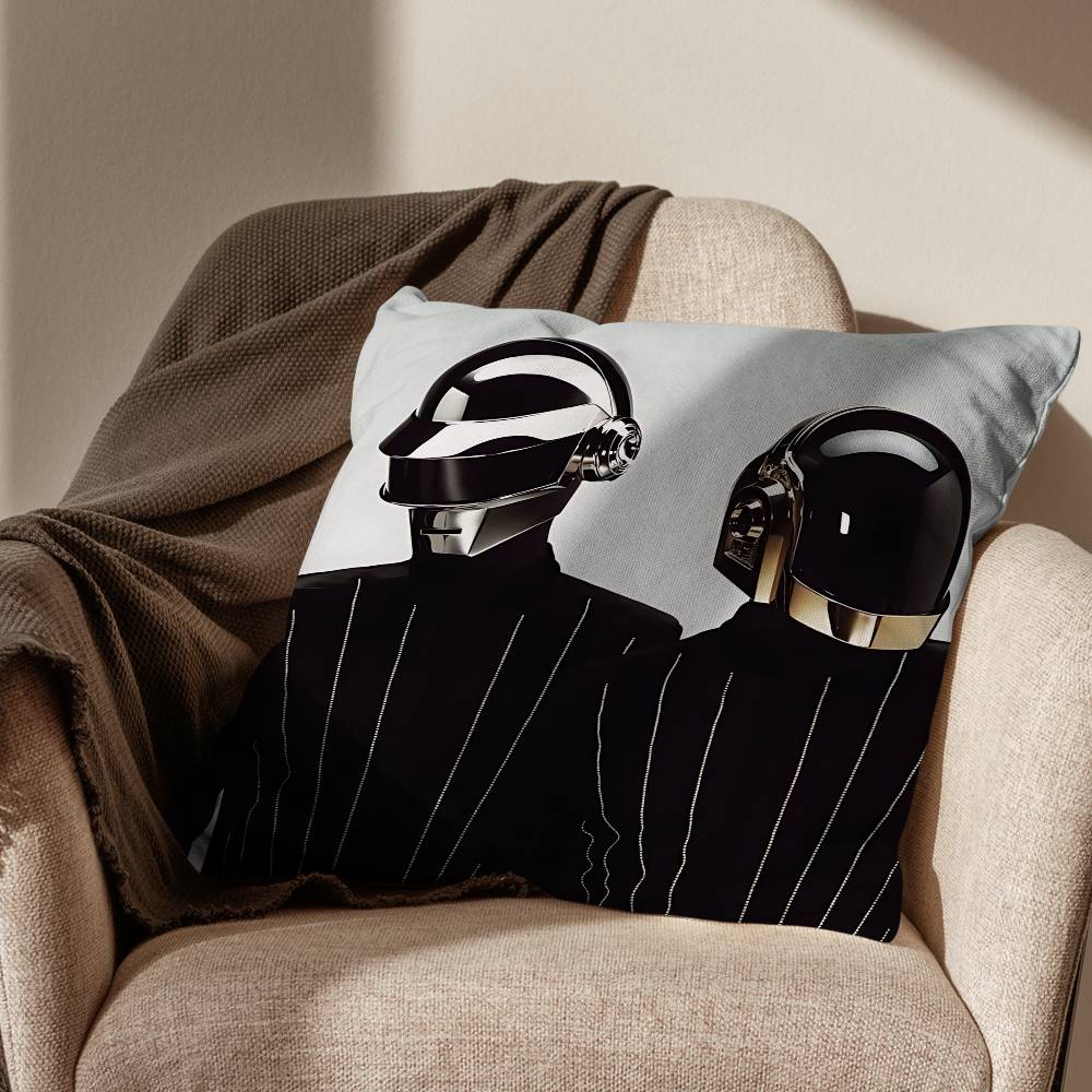 Band Cool Daft Punk Pillow Case Pillow Case Living Room Sofa Cushion Cover Suitable For Home Bedroom Room Decoration