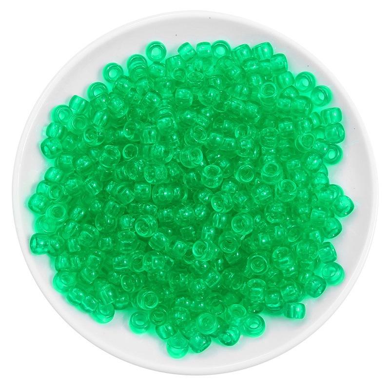 Handmade Bracelet Beads Acrylic Large Hole Barrel Beads Pony Beads Weaving Handmade Diy Bracelet Plastic Beads Jewelry Accessories Beads Loose Beads