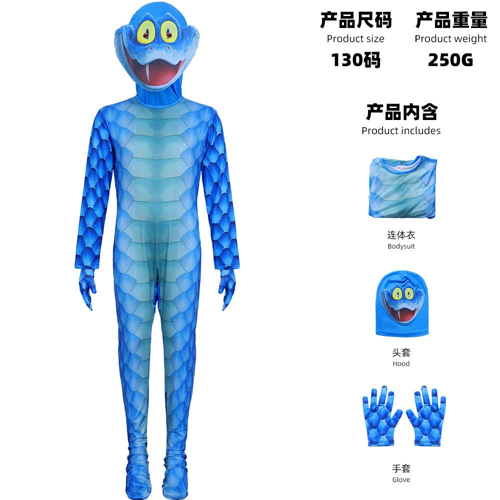 Halloween Play Costume Bunny Police Officer Judy Cos Costume Zootopia Costume Snake Gary Cosplay Costume Kids' 110