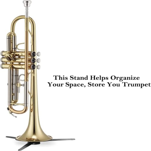 Portable Trumpet Stand, Foldable Metal Trumpet Holder with 5 Legs for Trumpets