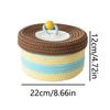 Macaron Color Ins Desktop Storage Box Cotton Thread Sundries Storage Organizer  Home