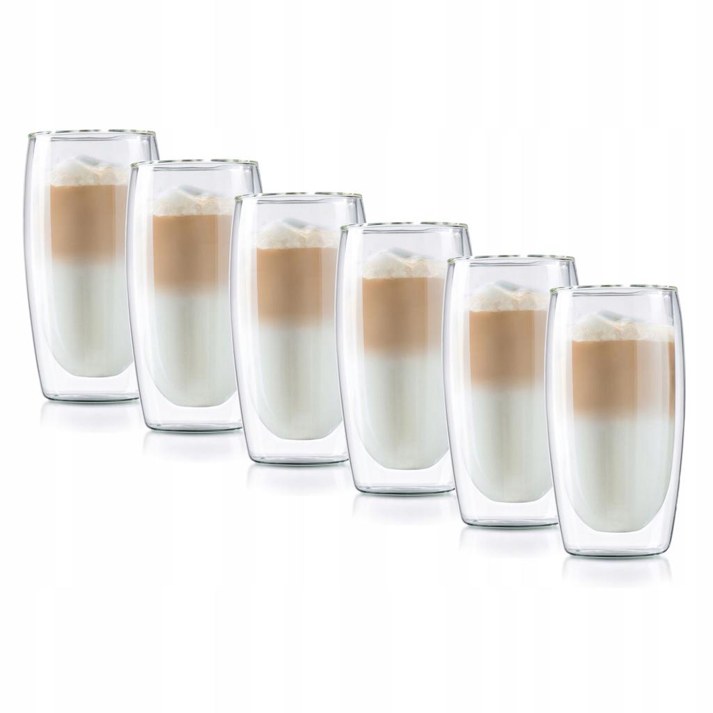 THERMAL GLASSES FOR LATTE MACCHIATO 350ml 6 pcs