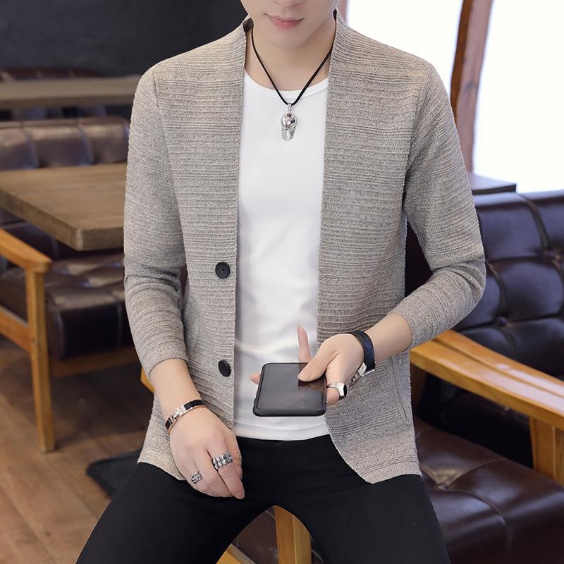 Men's Knitted Sweater Autumn Casual Versatile Sweater Jacket, Cardigan Top