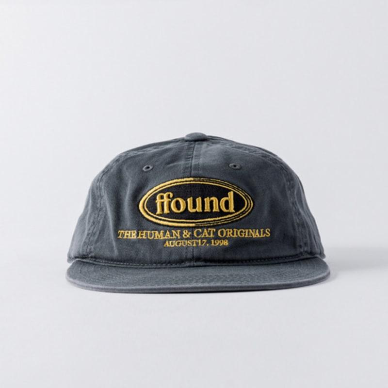 Human & Cat FFOUND WASHED FLAT BRIM CAP / GREY