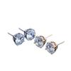 Copper-Plated Gold Zircon Hip Hop Stud Earrings: 8mm, Fashionable and High-Quality for Men and Women