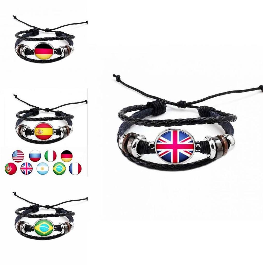 National Creative Manwomen Flag Exquisite Bracelet National Bracelet Flag
