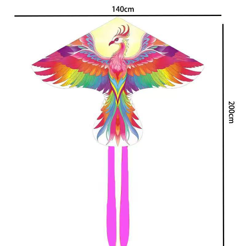 2026 Flame Ice Feather Phoenix Kite - Red Children s Outdoor Bestseller