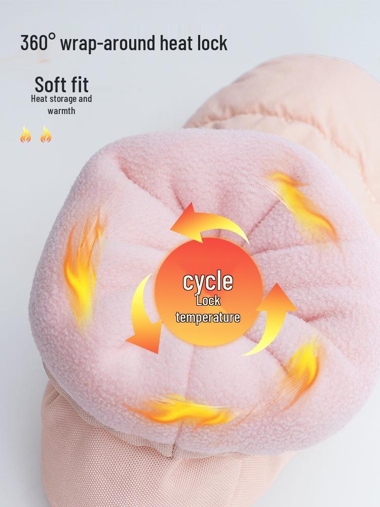 Women's Autumn/Winter Velvet Ballet Warm-up Shoes - Cotton-Insulated Boots for Dance Practice