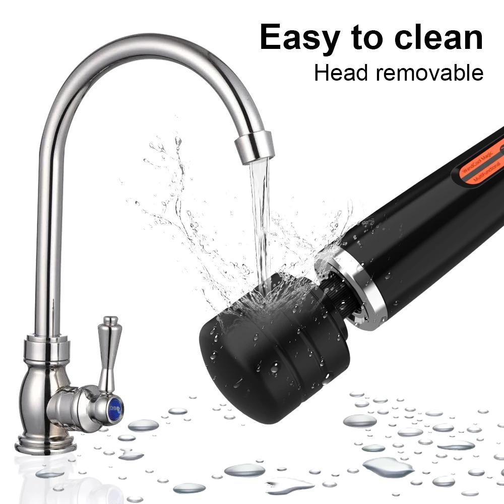 Big AV Body Massager Strong Vibration G Spot Clitoris Stimulator Powerful Magic Wand Vibrator for Women Adult Sex Toys for Woman