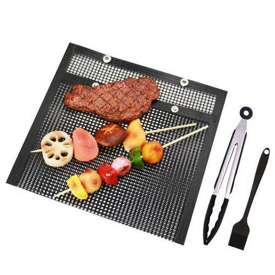 High-Temperature Resistant Non-Stick BBQ Grill Mesh Bag