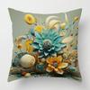 Tropical plant pattern cushion set bedroom cafe decor ins style living room sofa pillow set Throw pillowcase 40x40cm 45x45cm