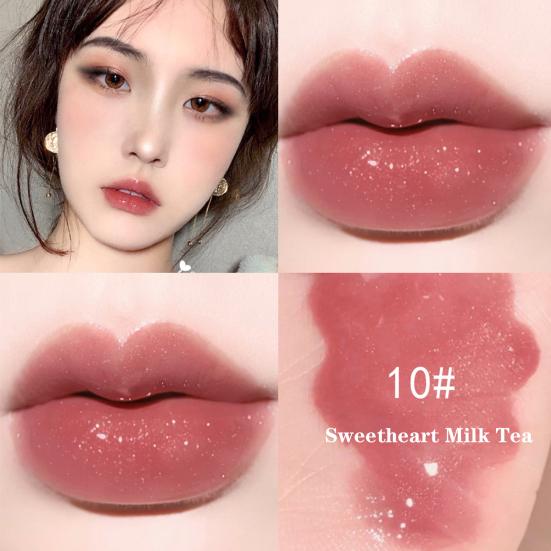 Glaze Lipstick Waterproof Non-sticky Cosmetic Colorful Summer Make Up Lipstick for Beauty