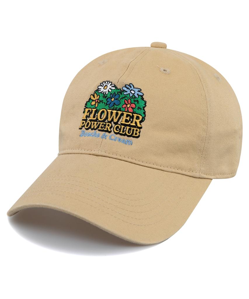 Bichiseuaenkeulim Flower Power Club Ball Cap-Beige